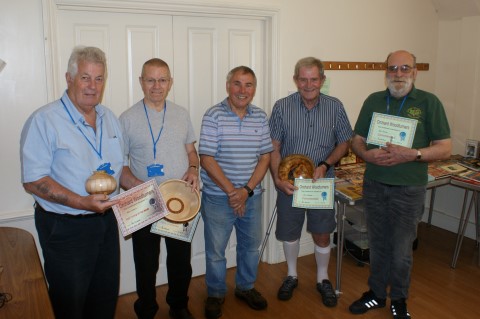 Paul Howard with the certificates winners